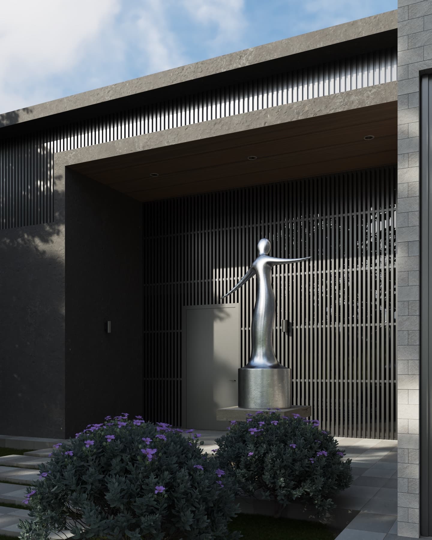 Entrance detail render