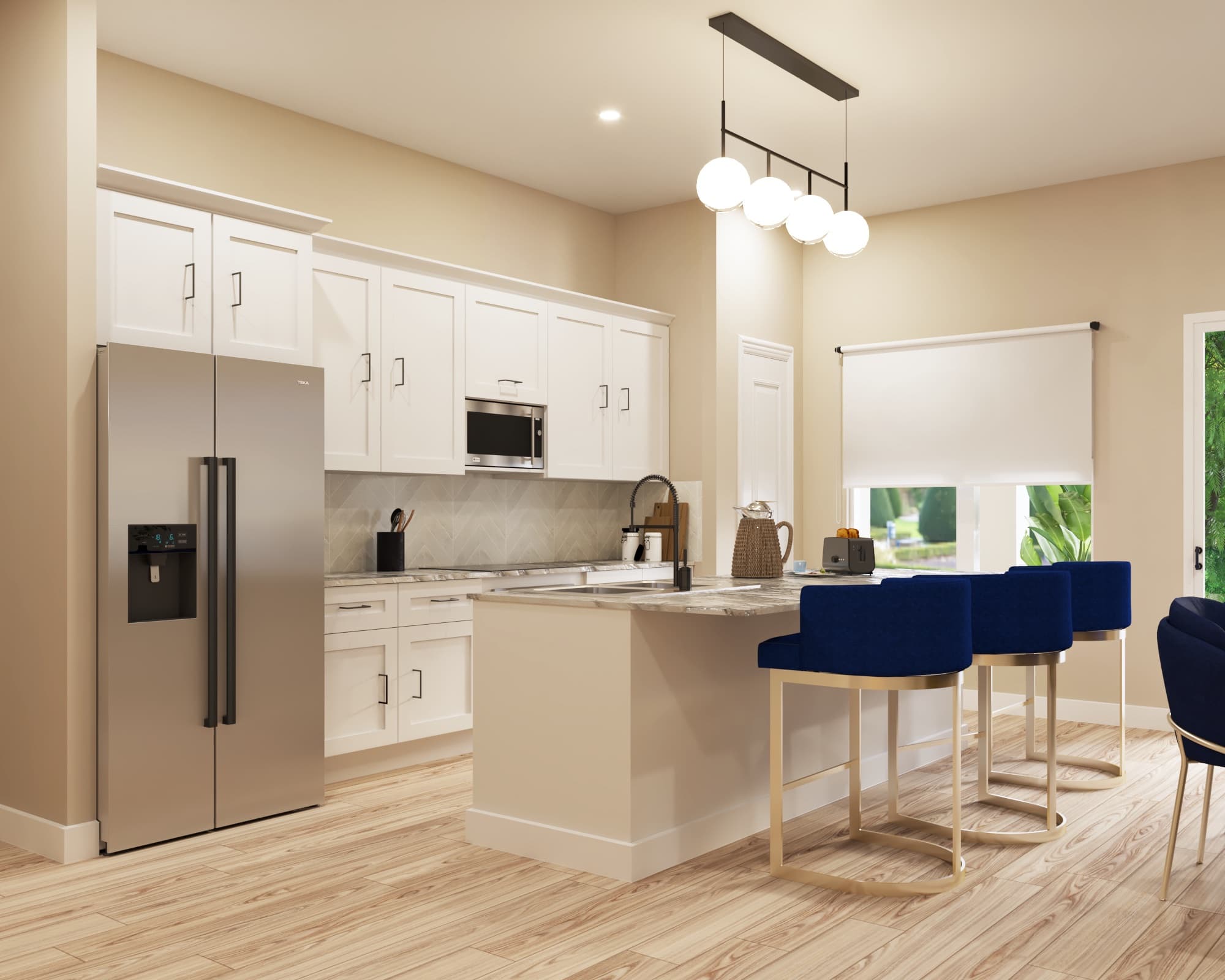 Kitchen render, Journal Avenue