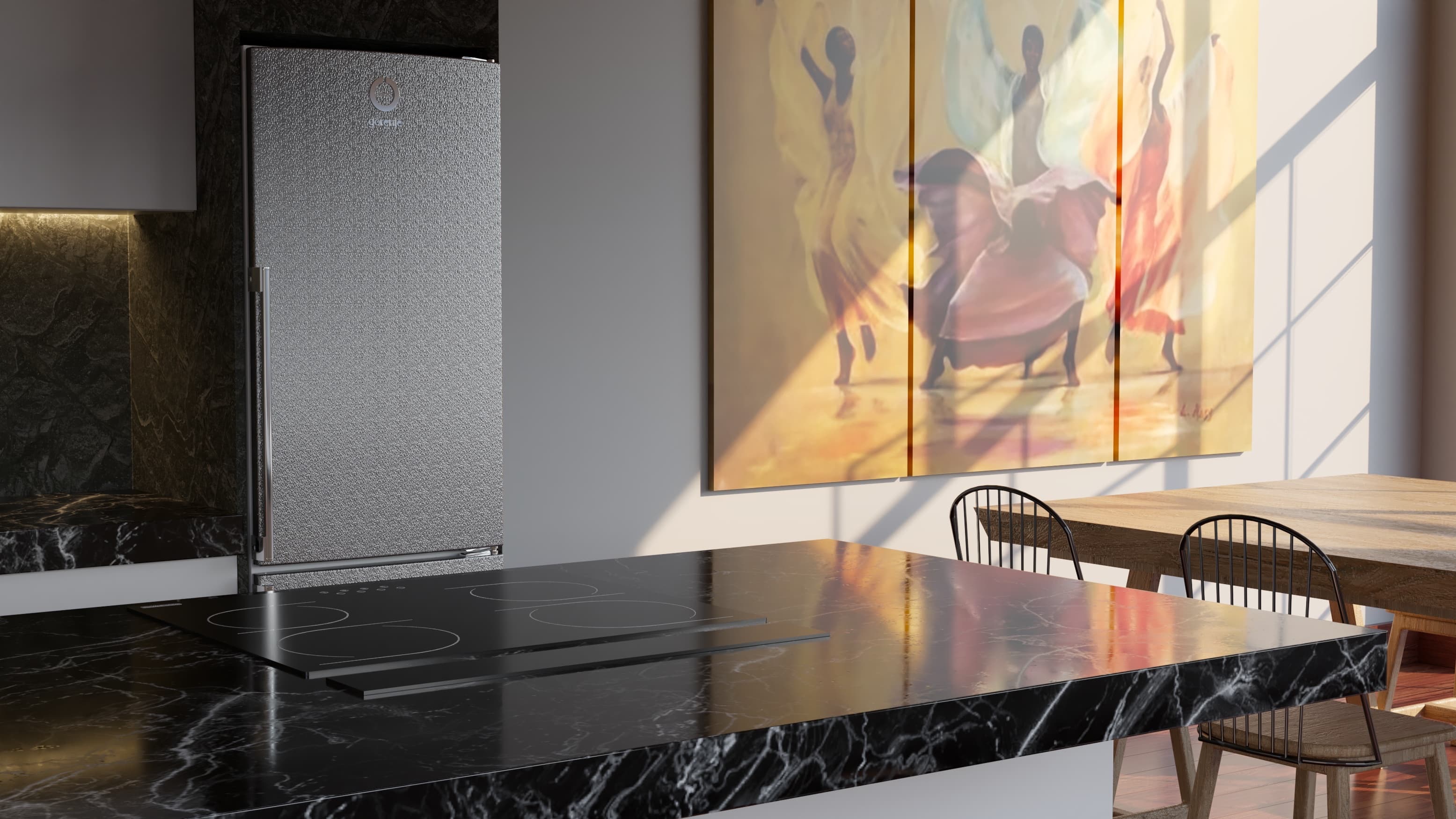 Kitchen interior render