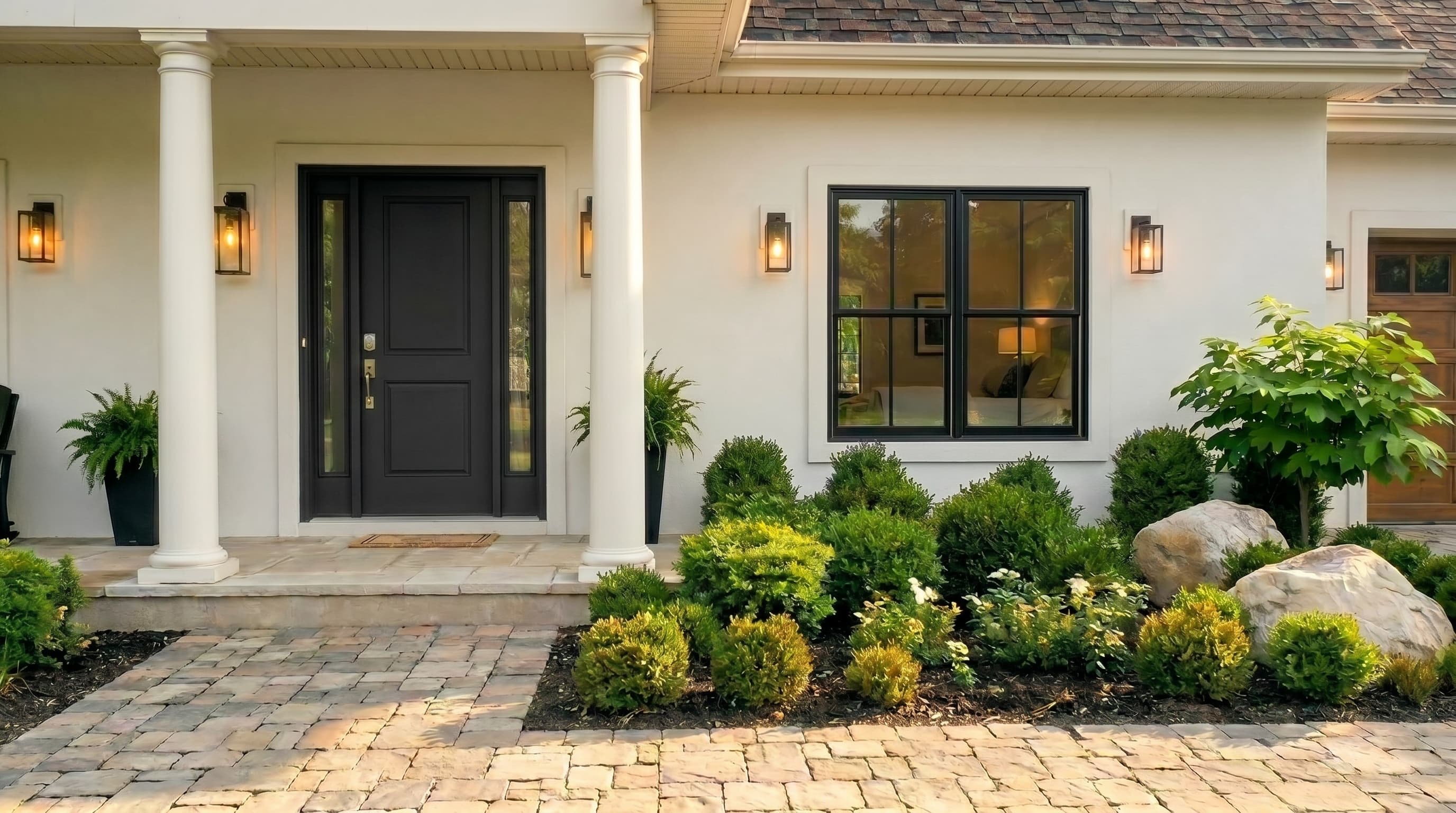 Entry porch render